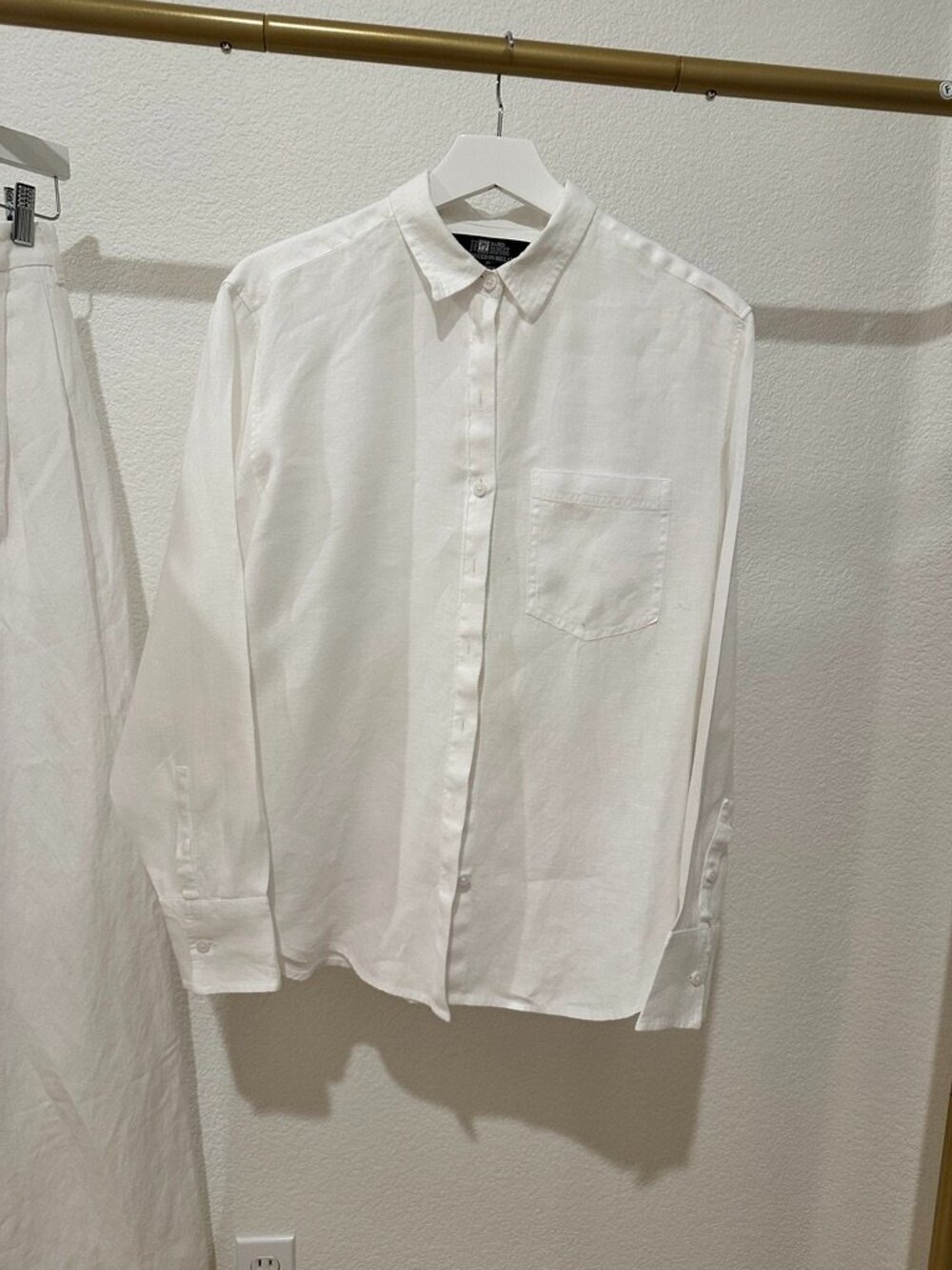 White Irish Linen
